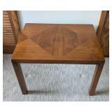 Lane Mid Century Modern Two Tone Walnut Side Table