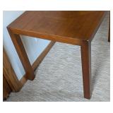 Lane Mid Century Modern Two Tone Walnut Side Table