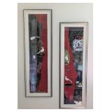 Between Us and Silent Message Framed Print Set by Hung Chu