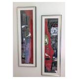 Between Us and Silent Message Framed Print Set by Hung Chu