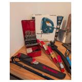 Repurposed Cabinet Workbench and Tools!