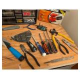 Repurposed Cabinet Workbench and Tools!