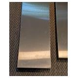 Pair of Stainless Steel Floating Wall Shelves