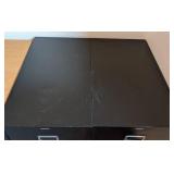 Pair of Black HON Two Drawer Metal File Cabinets