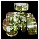 Original Hand-Etched Heather Plaid Underglaze Kitchen Set