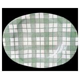 Original Hand-Etched Heather Plaid Underglaze Kitchen Set