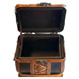 Calming Lot of Incense Sticks, Small Chest for Trinkets and Wood Incense Base