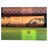 Calming Lot of Incense Sticks, Small Chest for Trinkets and Wood Incense Base