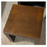 Mahogany Cube Wood Nesting Table Set