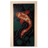 Awesome Pegboard and Yarn Koi Fish Wall Hanging