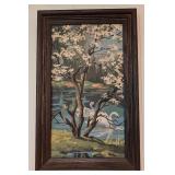 Vintage Craft Masters Four Seasons Framed Paint by Numbers Paintings