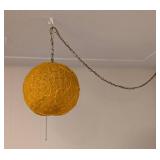 Awesome Mid Century Orange Lucite Spaghetti Hanging Pendant Light