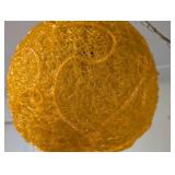 Awesome Mid Century Orange Lucite Spaghetti Hanging Pendant Light