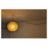 Awesome Mid Century Orange Lucite Spaghetti Hanging Pendant Light