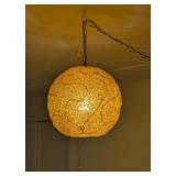 Awesome Mid Century Orange Lucite Spaghetti Hanging Pendant Light
