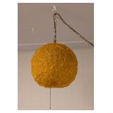 Awesome Mid Century Orange Lucite Spaghetti Hanging Pendant Light