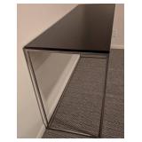 Dark Brown and Chrome Console Table by Parallel Lines