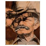 "Cowboy" Large Framed Artist Proof by John Bruce