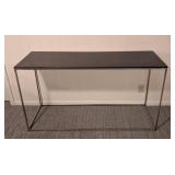 Dark Brown and Chrome Console Table by Parallel Lines