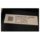 Dark Brown and Chrome Console Table by Parallel Lines