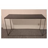 Dark Brown and Chrome Console Table by Parallel Lines