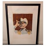 "Cowboy" Large Framed Artist Proof by John Bruce