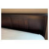 Shermag Mahogany Queen Bed Frame