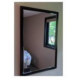 Black Restoration Hardware Beveled Wall Mirror