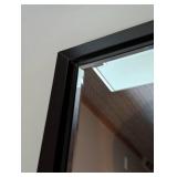 Black Restoration Hardware Beveled Wall Mirror