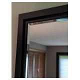 Black Restoration Hardware Beveled Wall Mirror