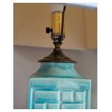 Pair of Vintage Chinese Cong Vase Style Table Lamps