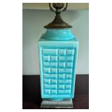 Pair of Vintage Chinese Cong Vase Style Table Lamps