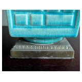 Pair of Vintage Chinese Cong Vase Style Table Lamps