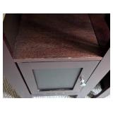 Pair of Tall Mahogany Bedside Tables