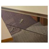 Lineabeta Italy Mirrored Rolling Storage Cabinet