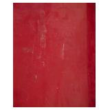 Red Metal Rolling Utility Cart