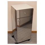 Lineabeta Italy Mirrored Rolling Storage Cabinet