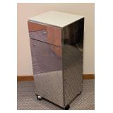 Lineabeta Italy Mirrored Rolling Storage Cabinet