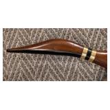 Pair of Mid Century Wood and Brass Flying Duck Wall Hangings