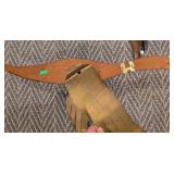 Pair of Mid Century Wood and Brass Flying Duck Wall Hangings