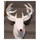 Christmas Themed 3D Cardboard Cutout Deer Mount