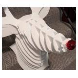 Christmas Themed 3D Cardboard Cutout Deer Mount