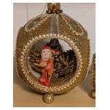 Vintage Christmas Candleholder Dioramas