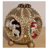 Vintage Christmas Candleholder Dioramas