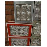 Silver Glass Ball Ornaments