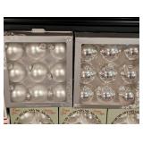 Silver Glass Ball Ornaments