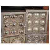 Silver Glass Ball Ornaments