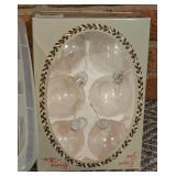 Green and Clear Glass Christmas Ornaments