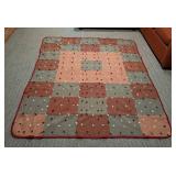 Vintage Patchwork Wool Quilt
