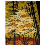 Vibrant Oil on Board Painting by Stewart